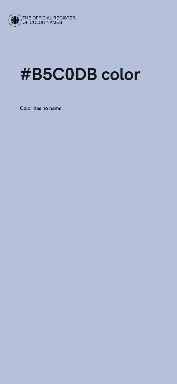 #B5C0DB color image