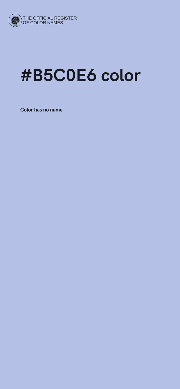 #B5C0E6 color image