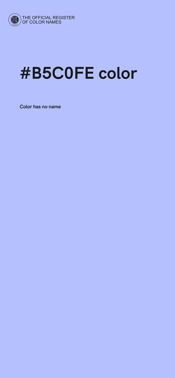 #B5C0FE color image