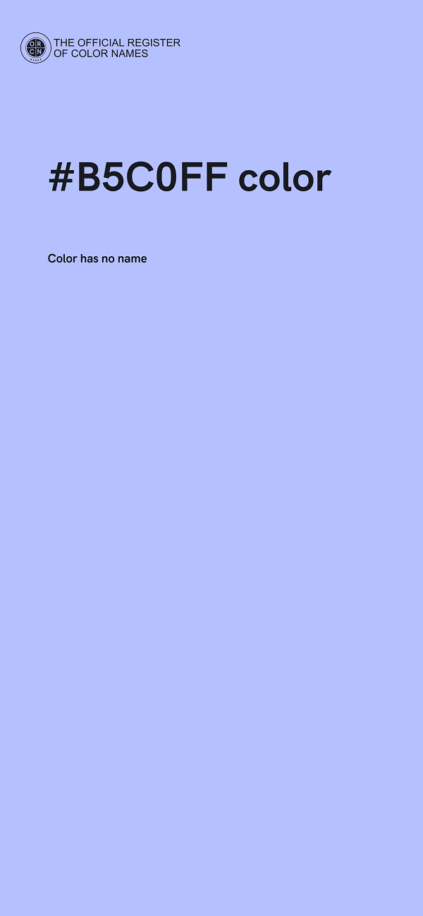 #B5C0FF color image