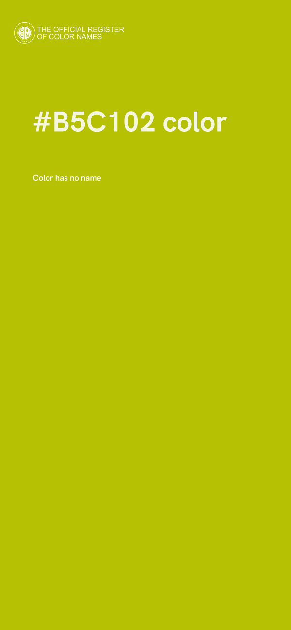 #B5C102 color image