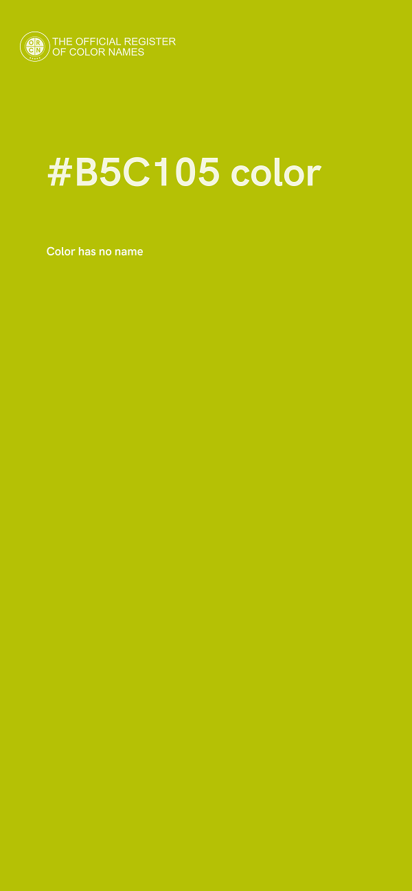#B5C105 color image