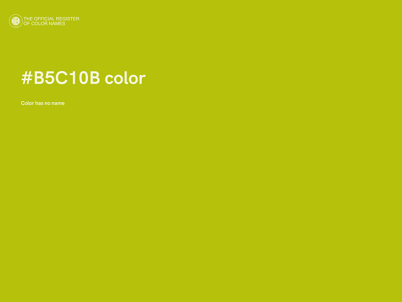 #B5C10B color image