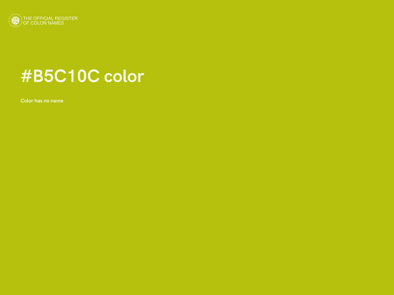 #B5C10C color image