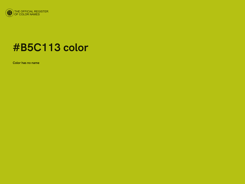 #B5C113 color image