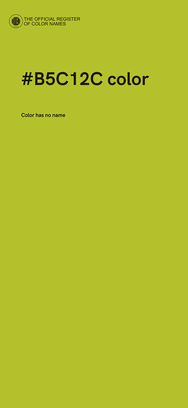 #B5C12C color image