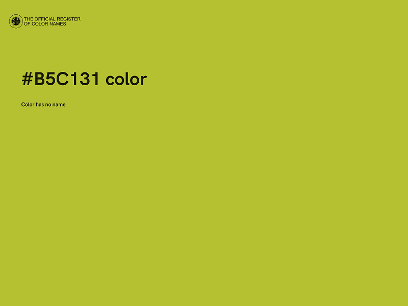 #B5C131 color image