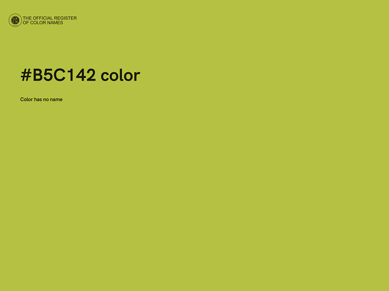 #B5C142 color image