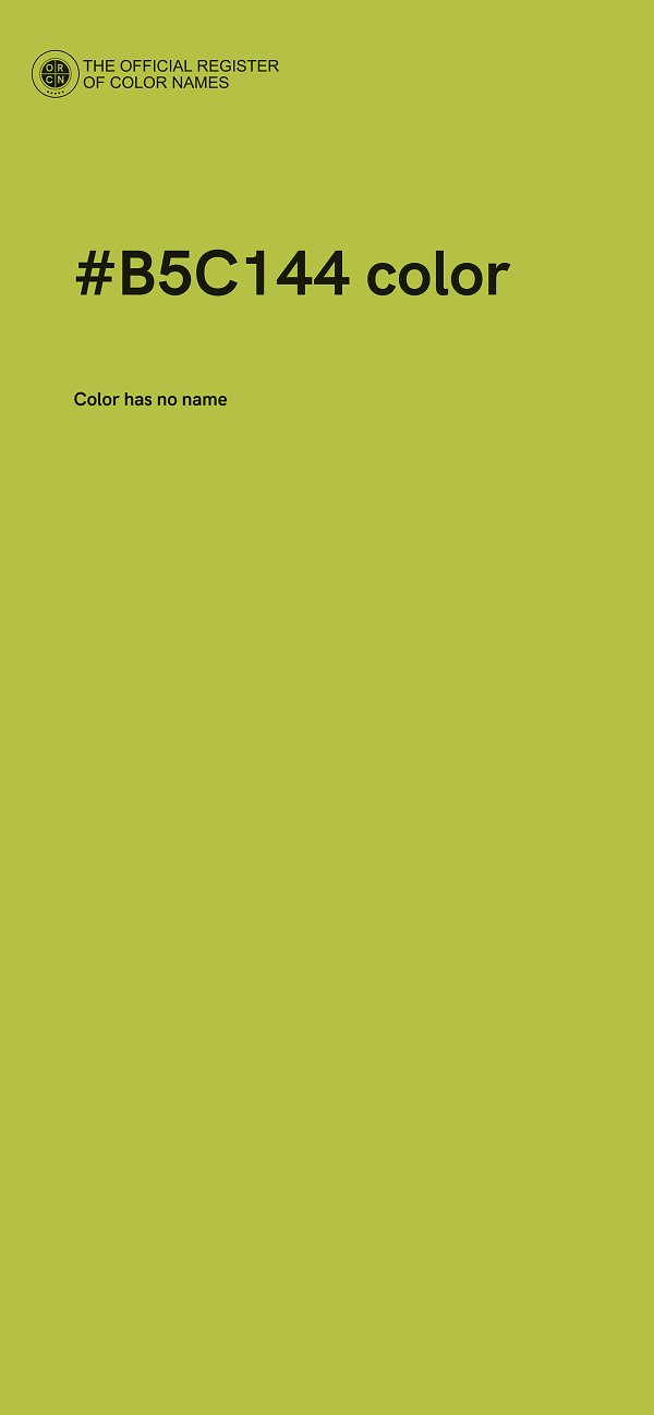 #B5C144 color image