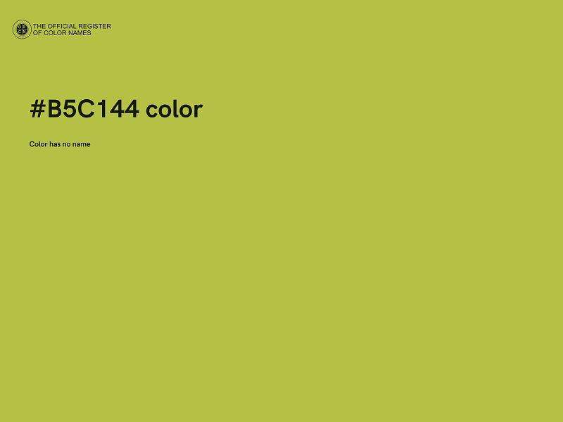 #B5C144 color image