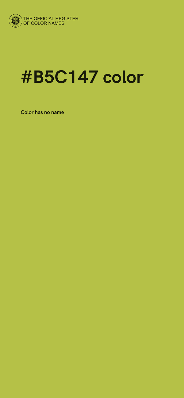 #B5C147 color image