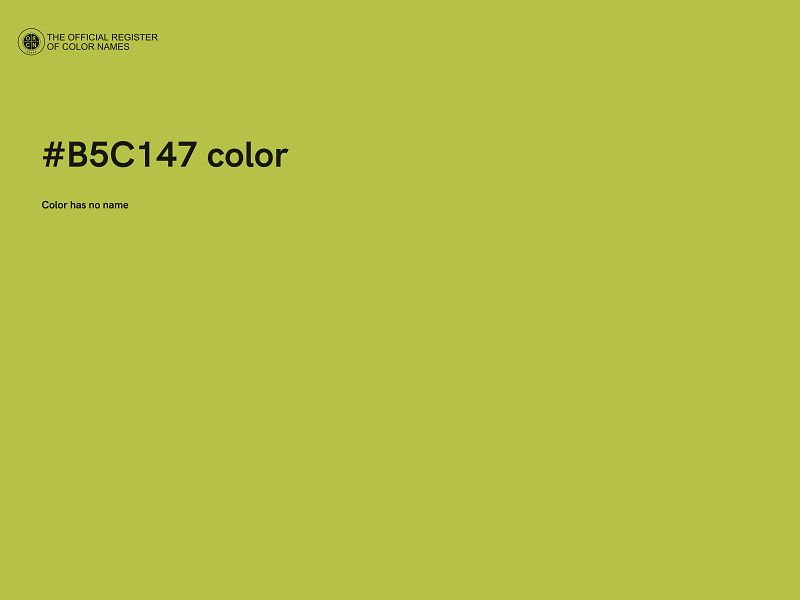 #B5C147 color image