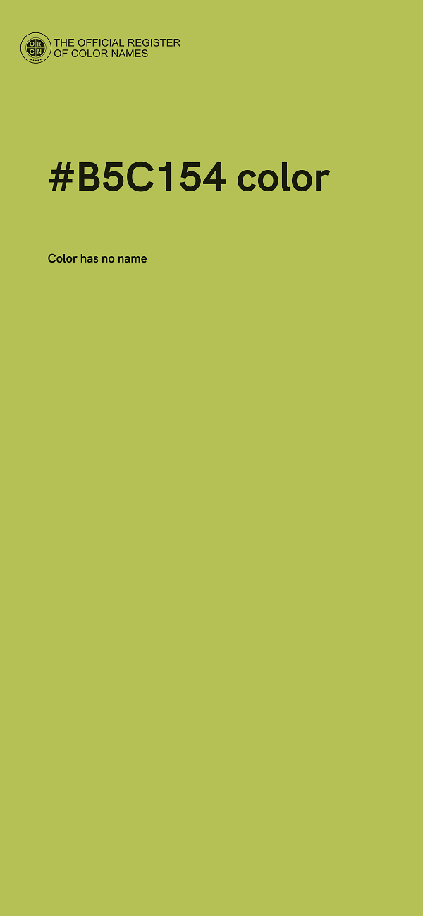 #B5C154 color image