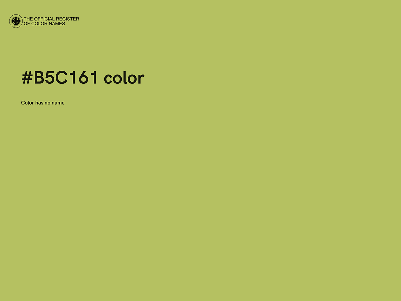 #B5C161 color image