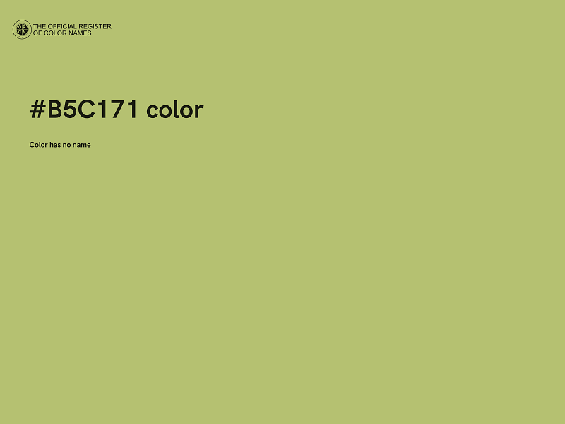 #B5C171 color image