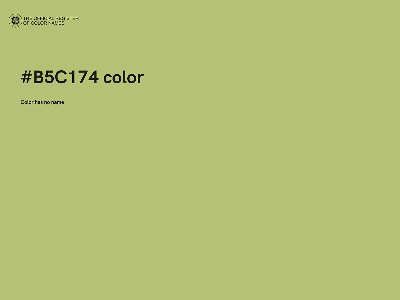 #B5C174 color image