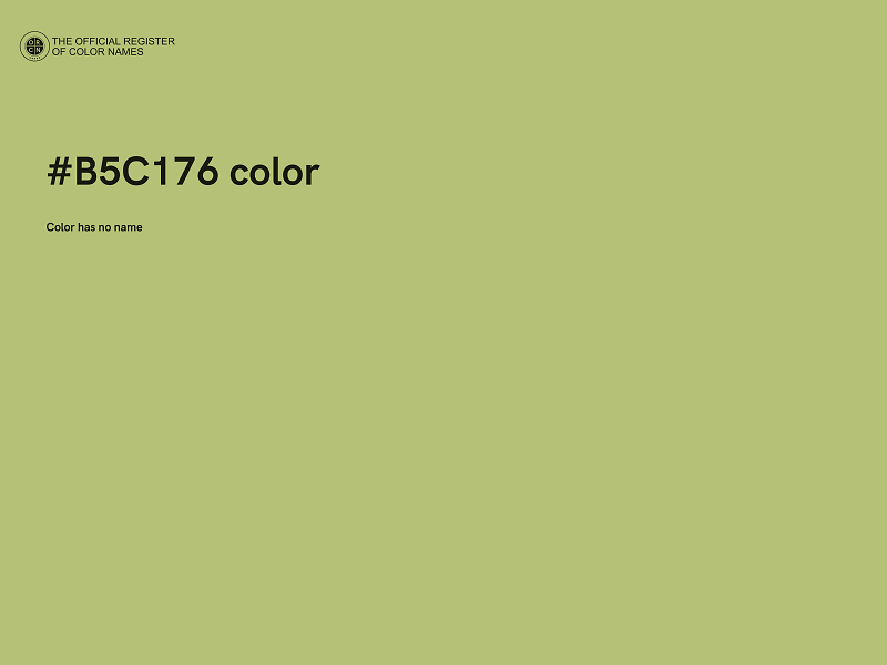 #B5C176 color image