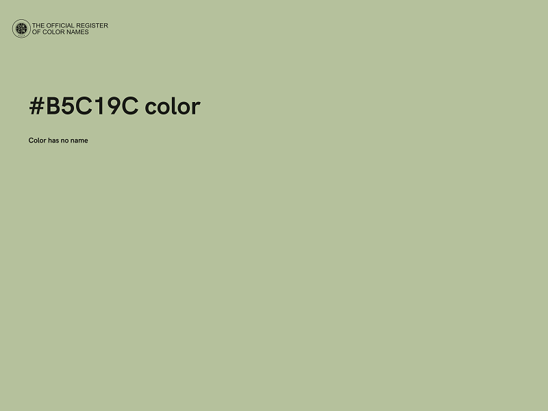 #B5C19C color image