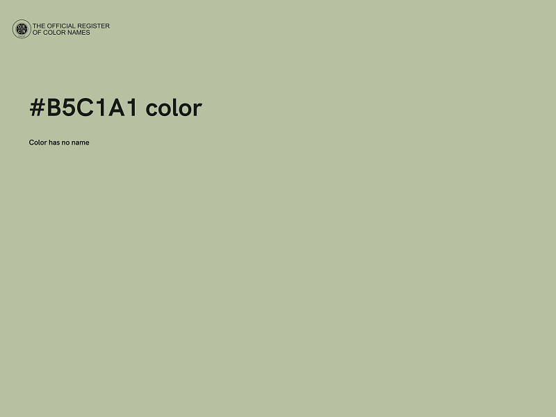 #B5C1A1 color image