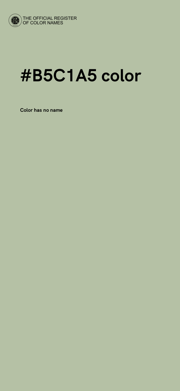 #B5C1A5 color image