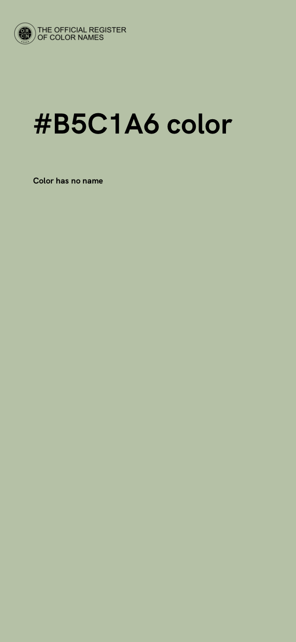#B5C1A6 color image