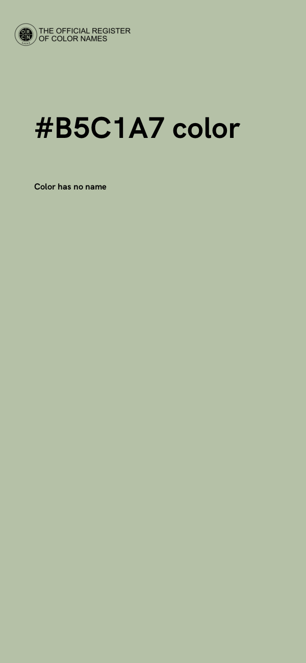 #B5C1A7 color image