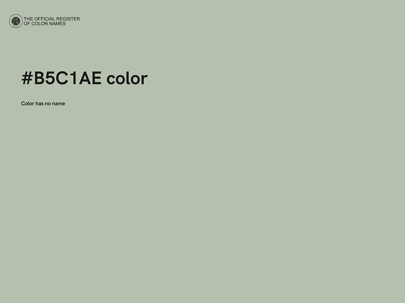 #B5C1AE color image