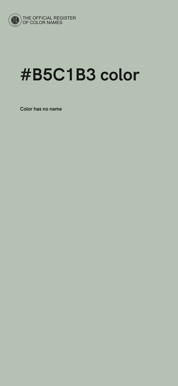#B5C1B3 color image