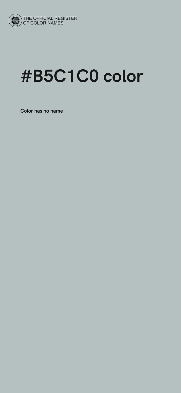 #B5C1C0 color image