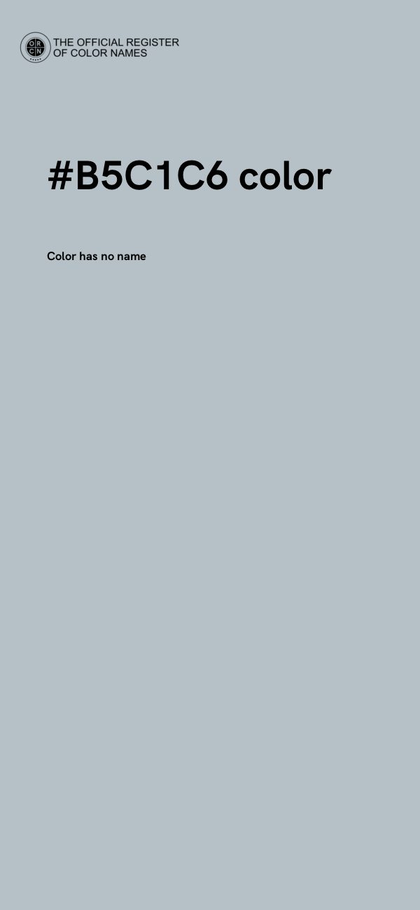 #B5C1C6 color image
