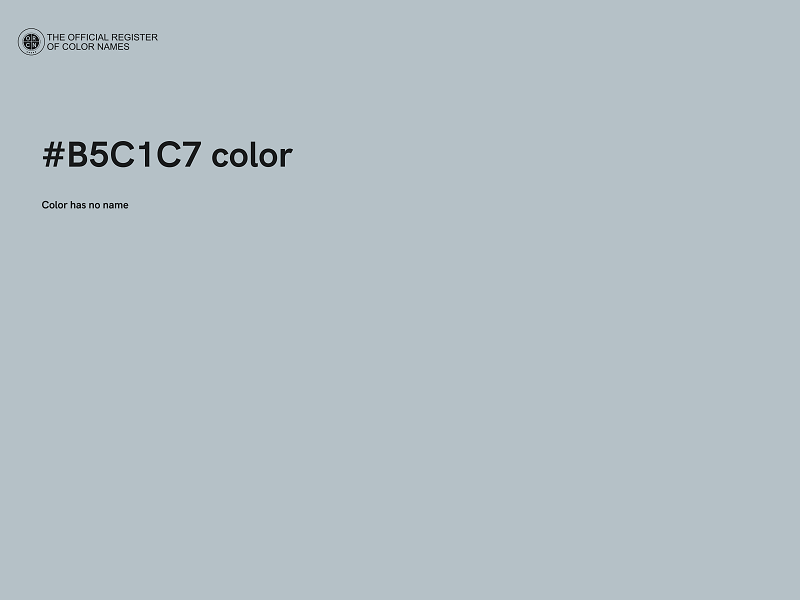 #B5C1C7 color image