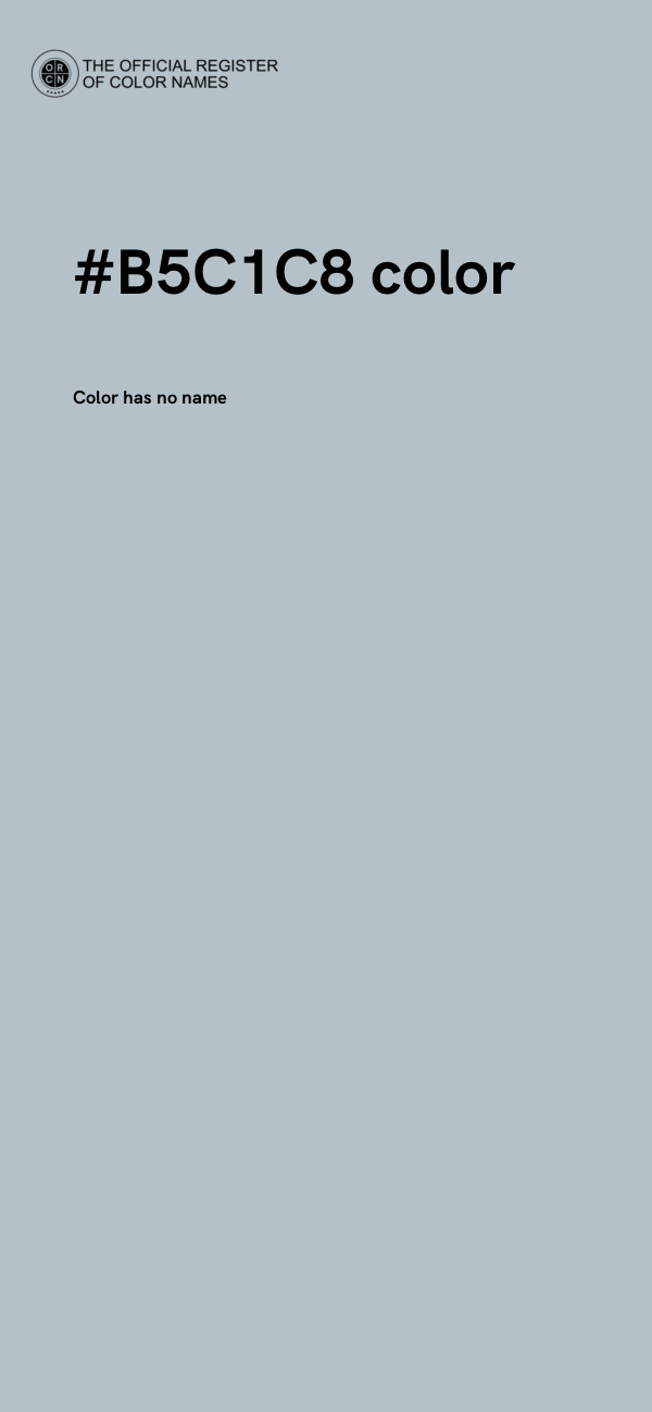 #B5C1C8 color image