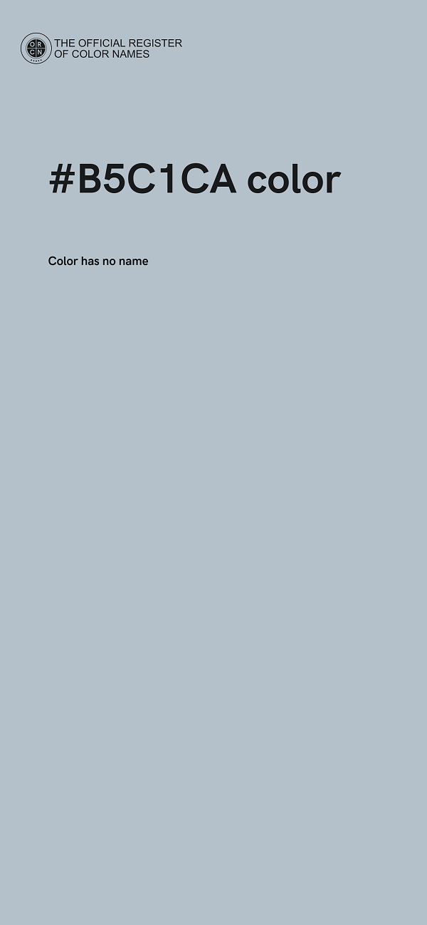 #B5C1CA color image