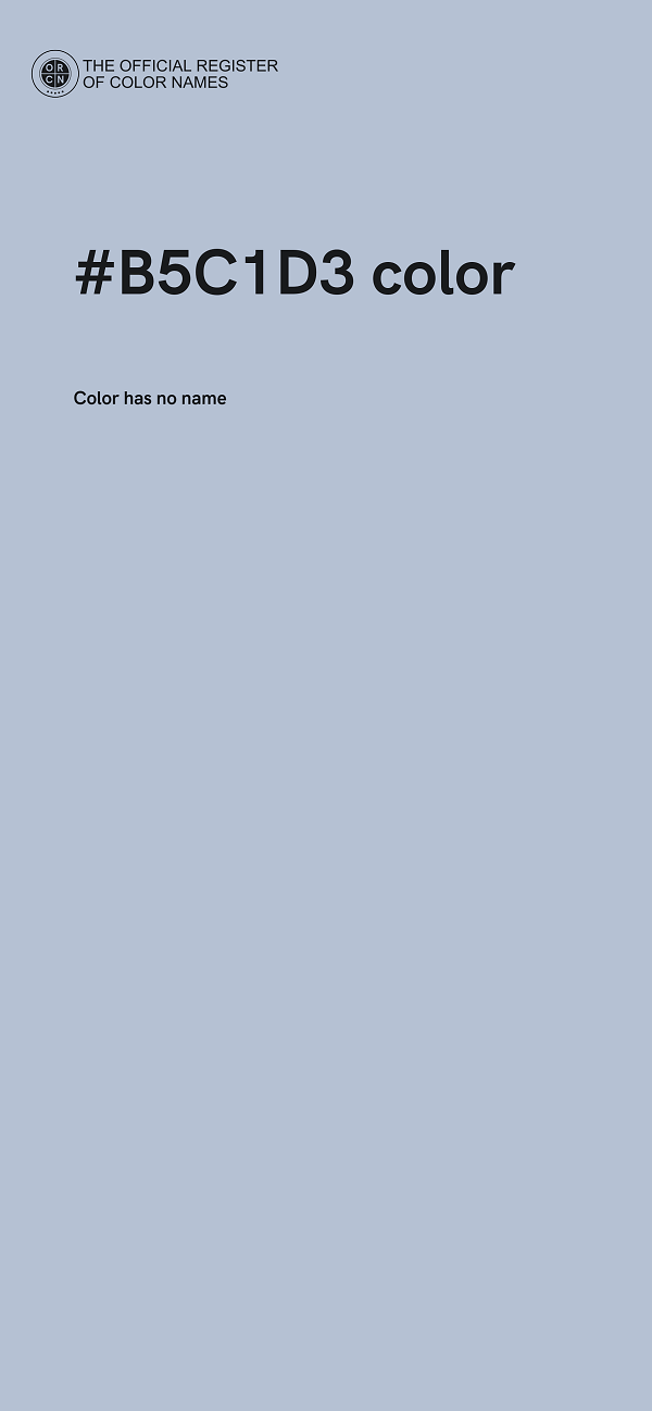 #B5C1D3 color image