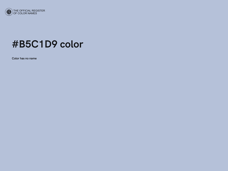 #B5C1D9 color image