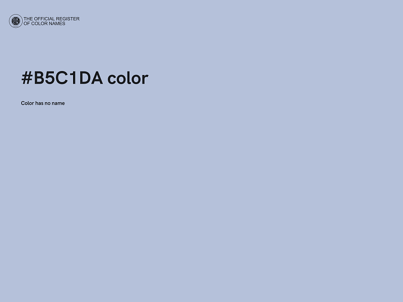 #B5C1DA color image