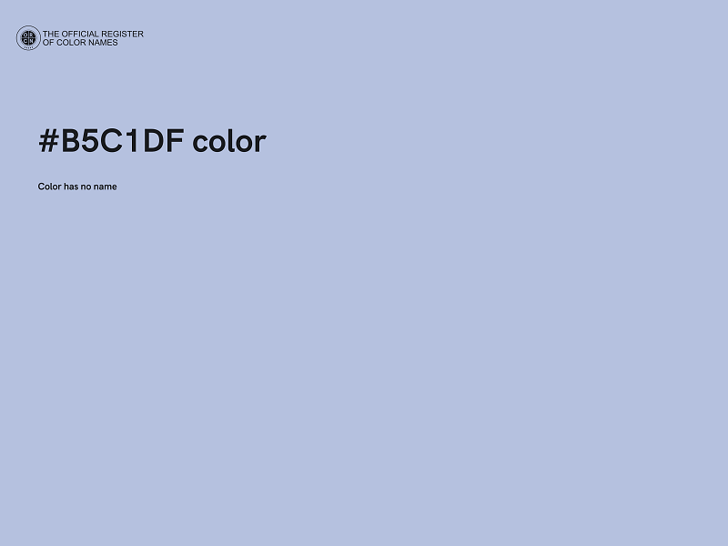 #B5C1DF color image