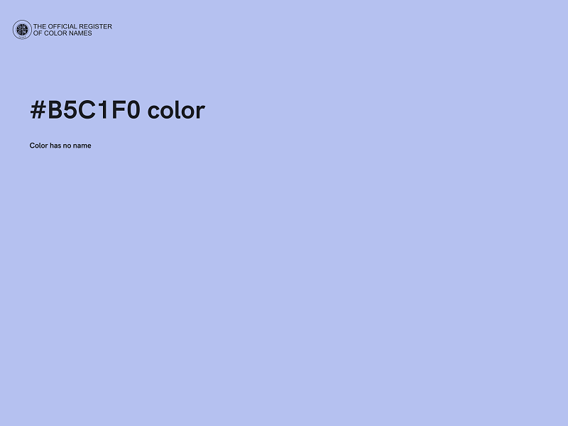 #B5C1F0 color image