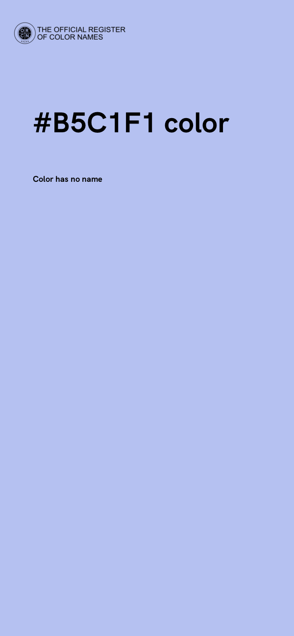 #B5C1F1 color image