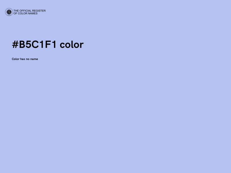 #B5C1F1 color image