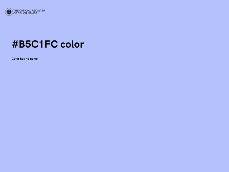 #B5C1FC color image