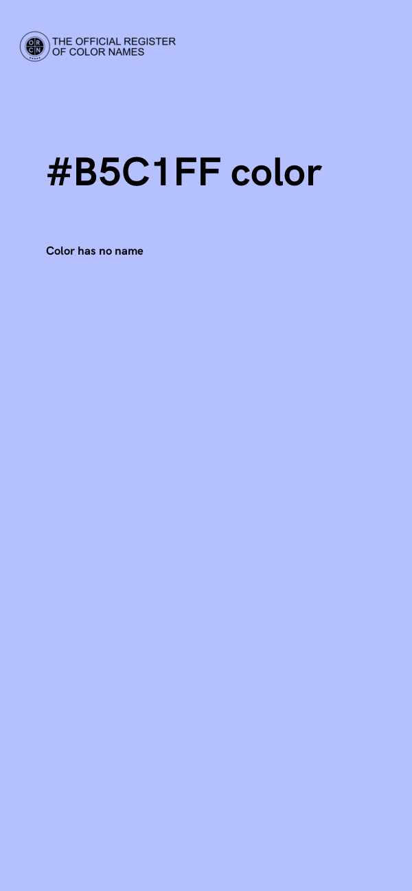 #B5C1FF color image