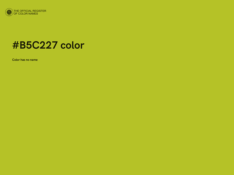 #B5C227 color image