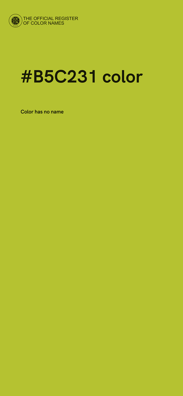 #B5C231 color image