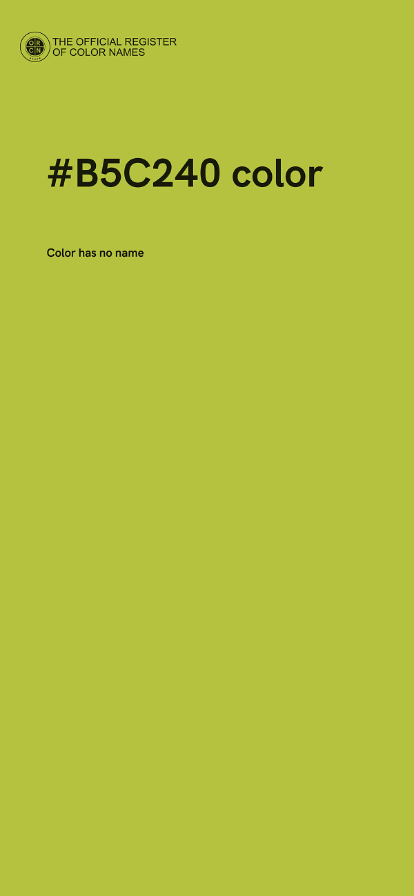 #B5C240 color image
