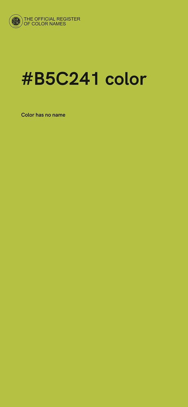 #B5C241 color image