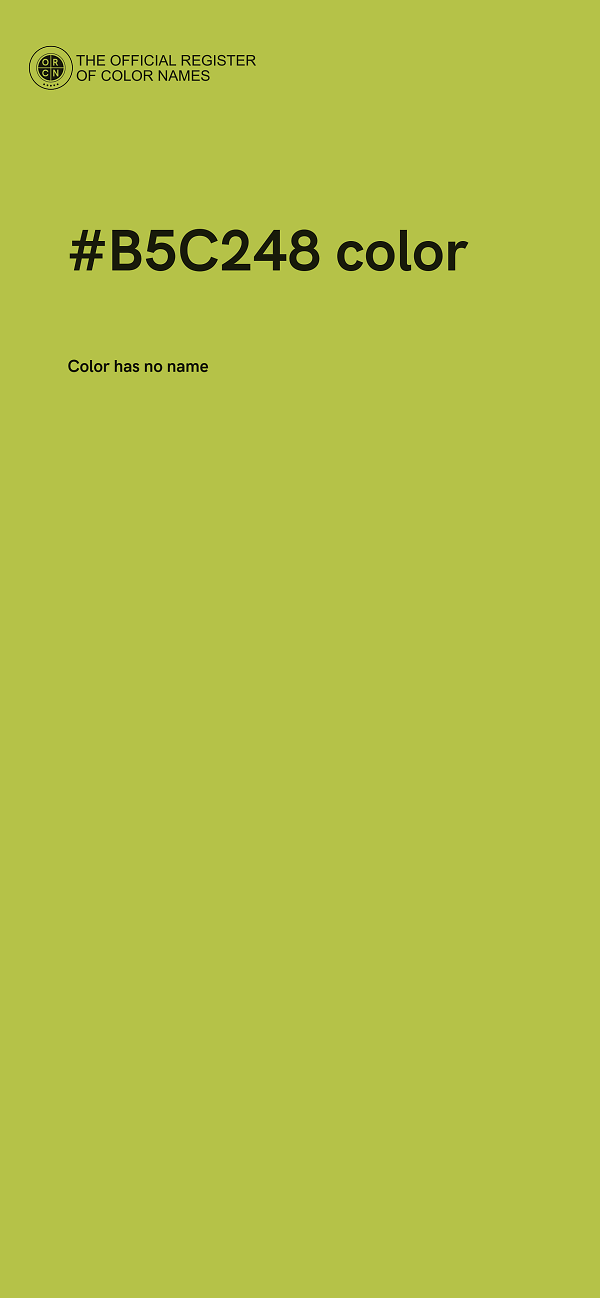 #B5C248 color image
