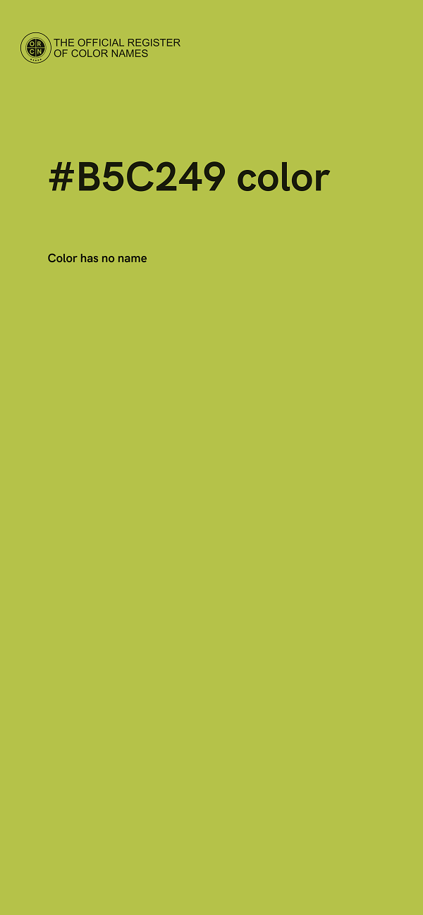 #B5C249 color image