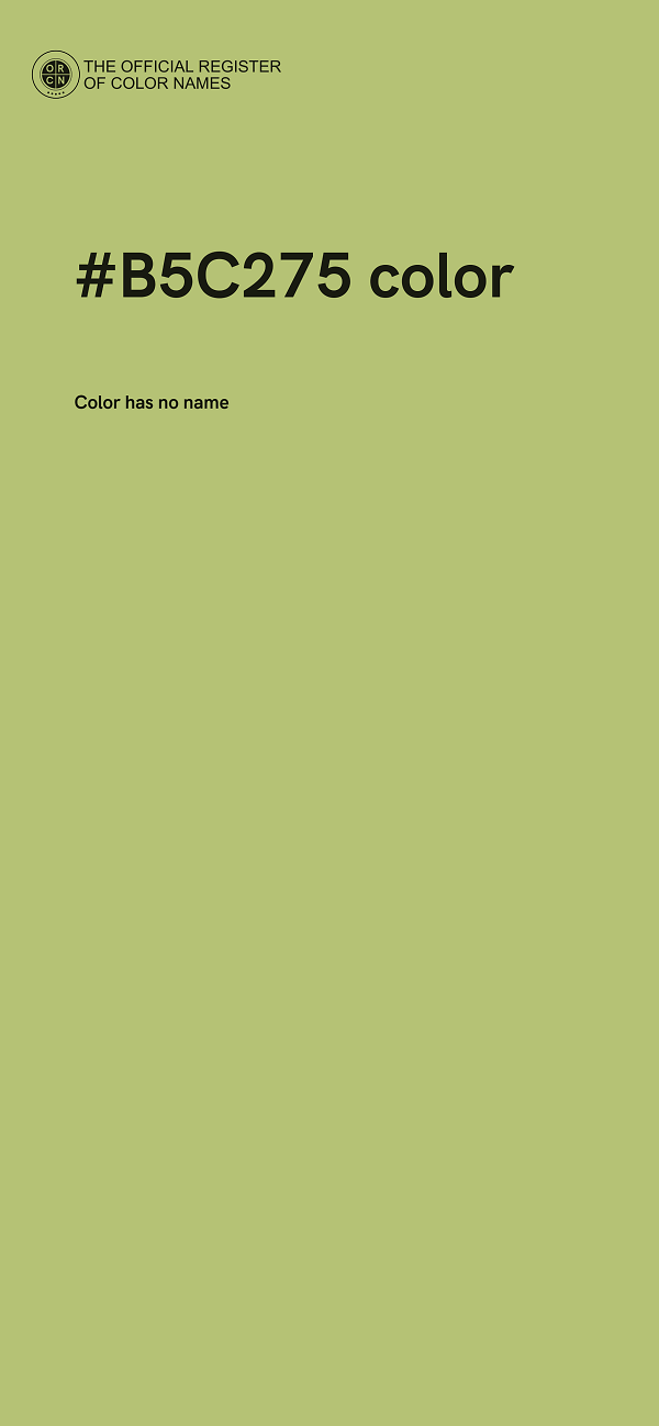 #B5C275 color image