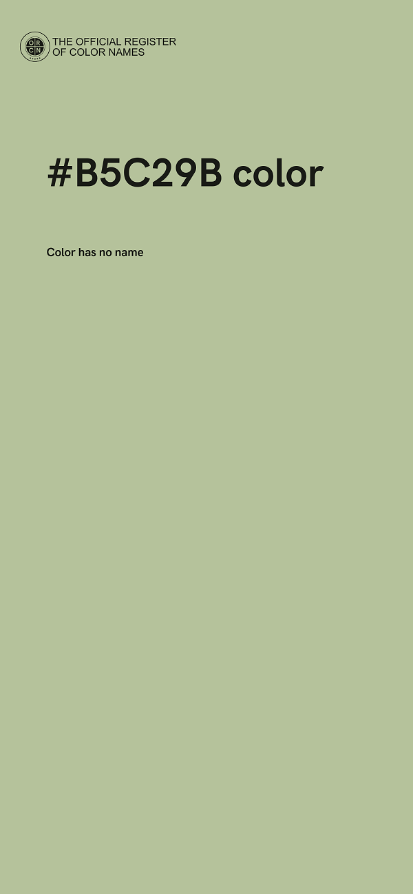 #B5C29B color image
